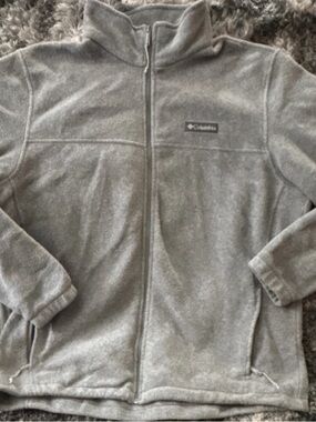 Columbia Men's Gray Full Zip Fleece Jacket
